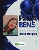 🎉 Parabéns, Giselia Marques !!!🎉 Hoje celebramos mais um ano de vida da nossa Secretária Parlamentar!