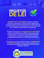 📄✅ Projetos de Lei e Requerimento em destaque!