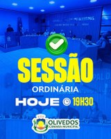 📅 Sessão Ordinária – É hoje!