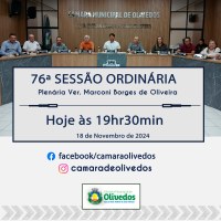 76ª Sessão Ordinária - 18 de Novembro 