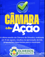 CÂMARA DE OLIVEDOS | TRANSPARÊNCIA ACIMA DE TUDO