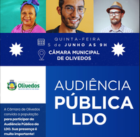 Convite todos para uma audiência pública