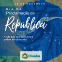 Dia da Proclamação da República- 15 de Novembro