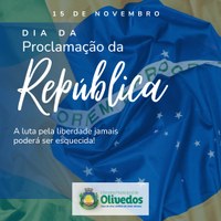 Dia da Proclamação da República- 15 de Novembro