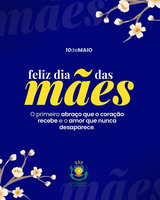 Neste Dia das Mães, a Câmara Municipal de Olivedos homenageia todas as mães do nosso município, mulheres que com dedicação, carinho e força constroem famílias e inspiram gerações. 🌷
