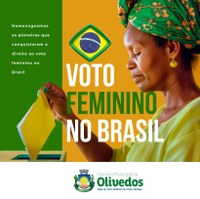 voto feminino é uma conquista que mudou o Brasil! 